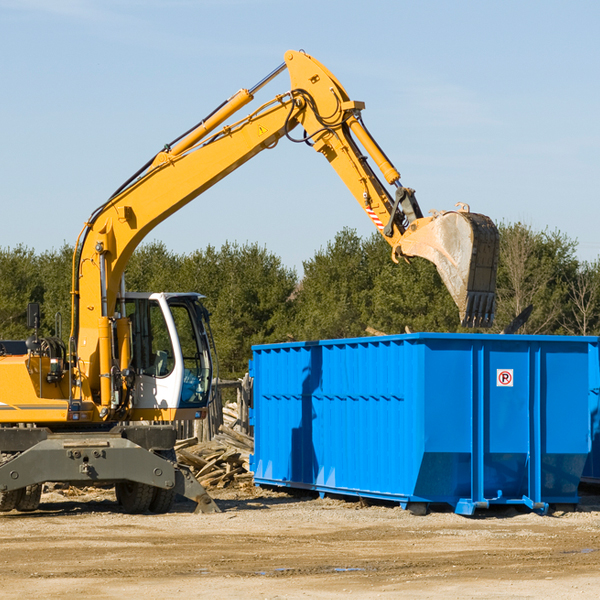 are there any restrictions on where a residential dumpster can be placed in Osgood